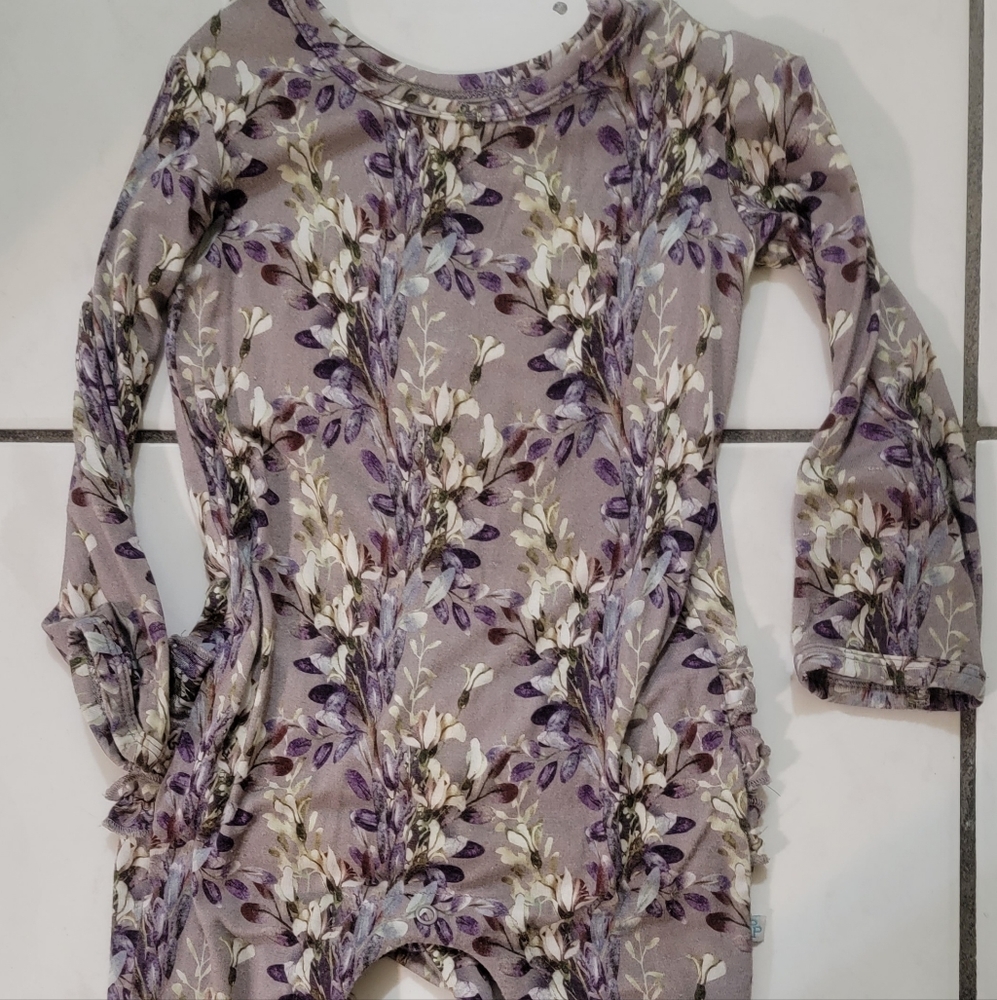 Posh Peanut ruffled one piece size 18/24 months